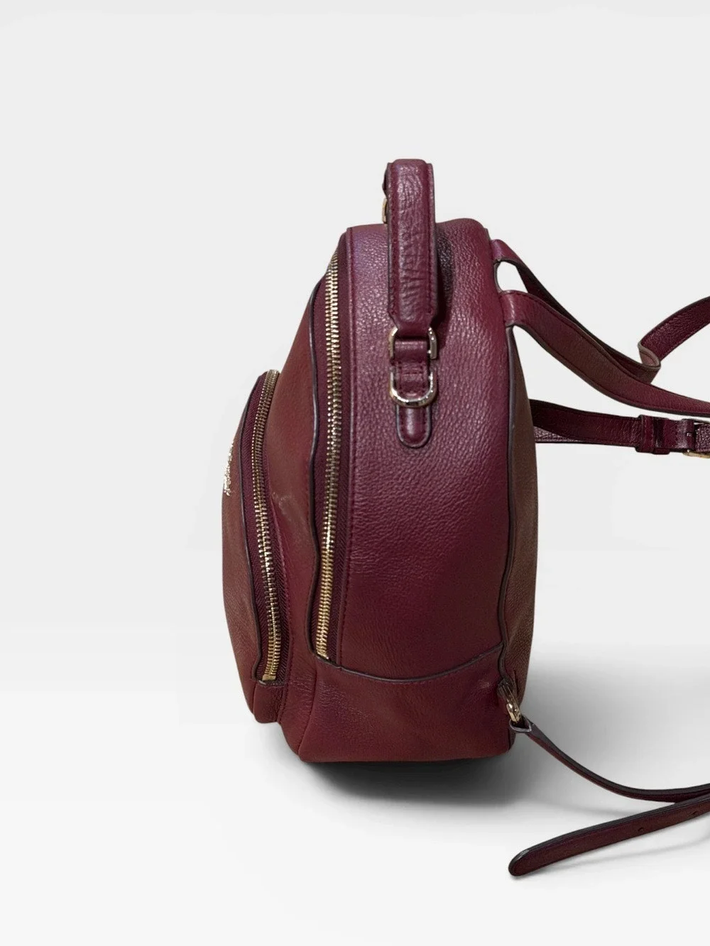 Kate Spade New York Jackson Medium Backpack Burgundy Pebbled Leather